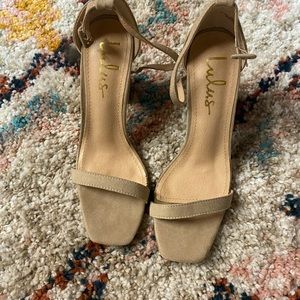 Lulus Suede Ankle Strap Heels